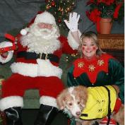 Santa, his elf and Forest the Foster